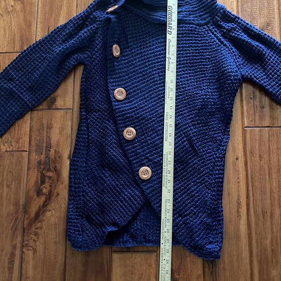 NWT! Womens Solid Chunky Button Pullover Sweater Turtle Cowl Neck Size M - Picture 8 of 12